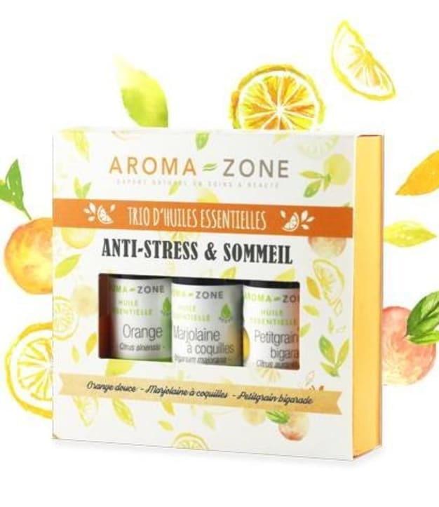 Ätherische Öle Geschenkset: Trio ätherischer Öle – Anti-Stress und Schlaf