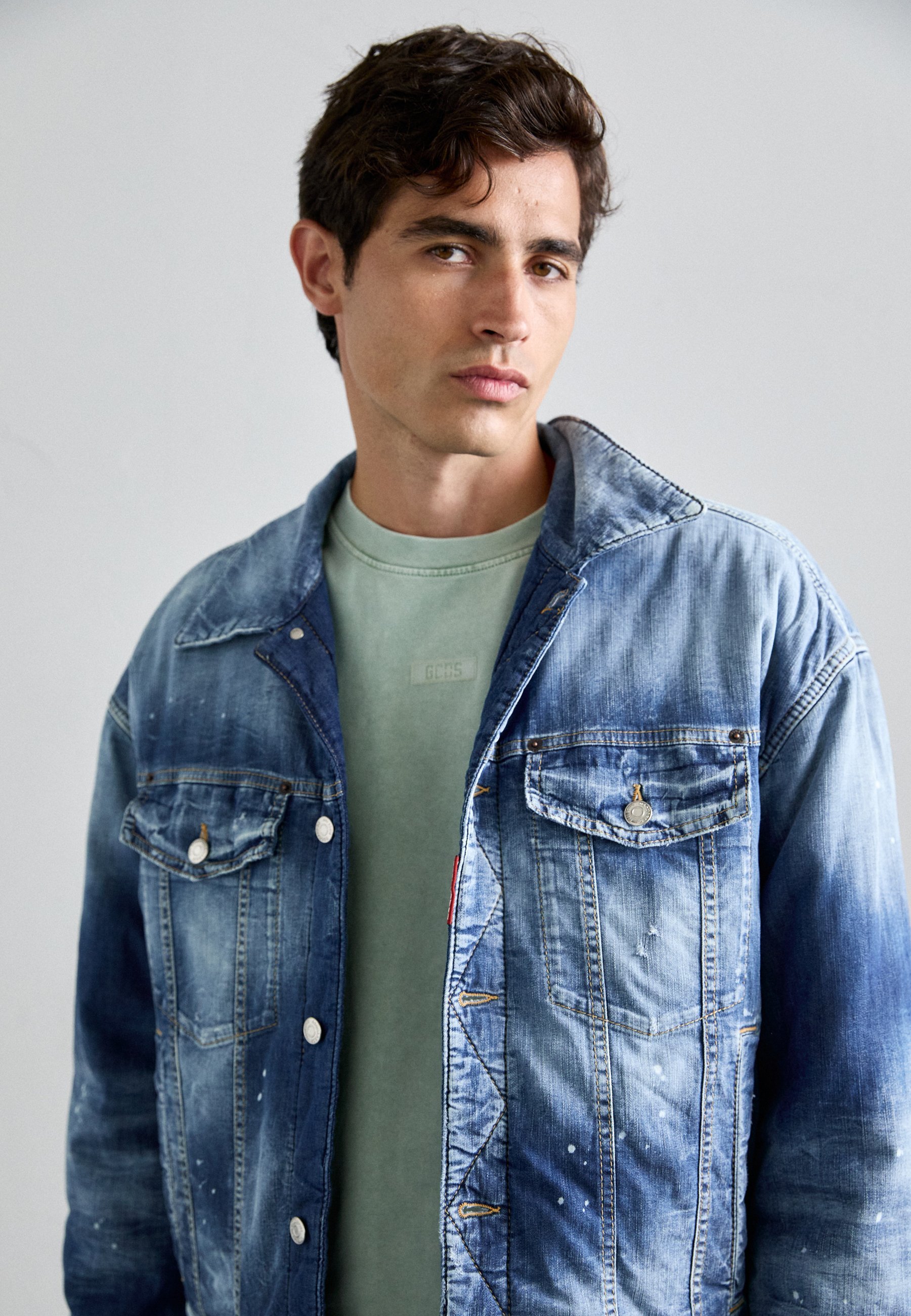 Dsquared2 LIGHT PUFF VESTE - Veste en jean - bleu marine