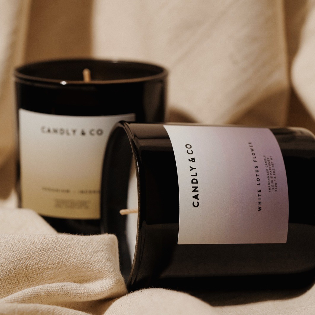 Candly&Co Bougie No.8 Fleur de Lotus Blanc / Musc