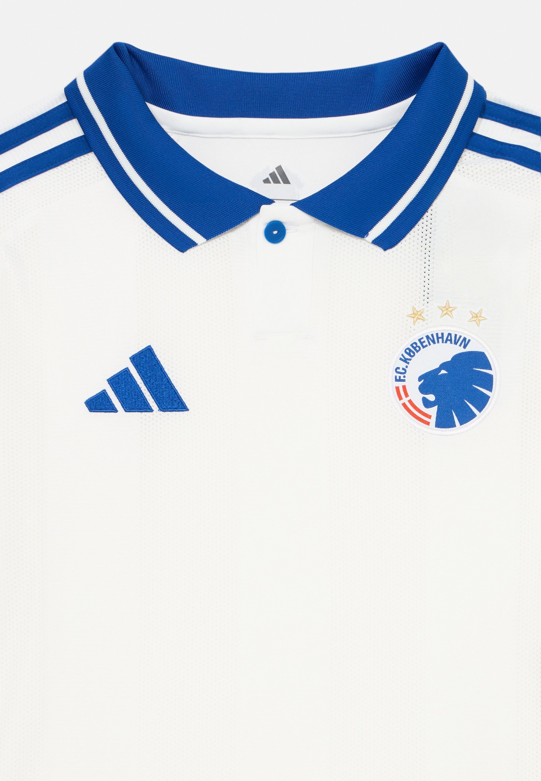adidas Performance FC Kopenhagen 2025/2026 Thuisshirt voor kinderen unisex - Poloshirt - wit/team koningsblauw