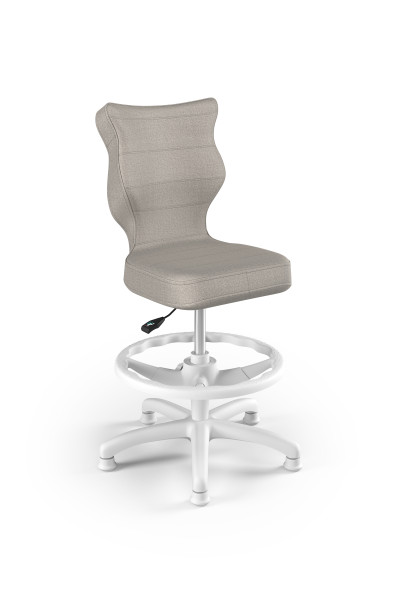 Krzesło fotel dziecięcy podnóżek szary rozmiar 3