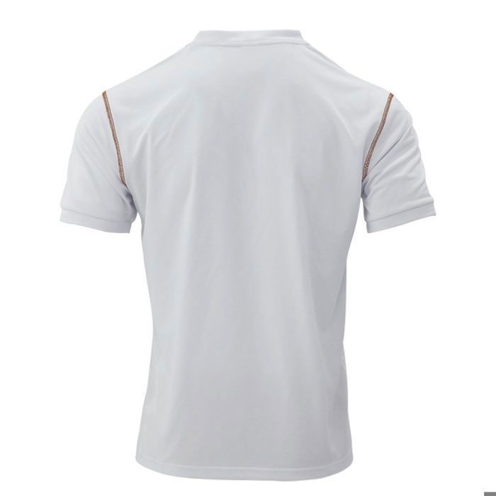 Polo para hombre, polo informal de verano con botones para hombre, polo deportivo de manga corta de corte regular para hombre - Blanco