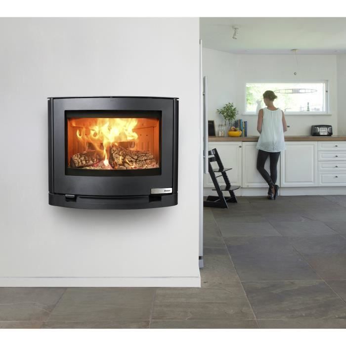 Poêle à bois suspendu - ADURO 15-3 - 50554 - 6,5 KW - Noir