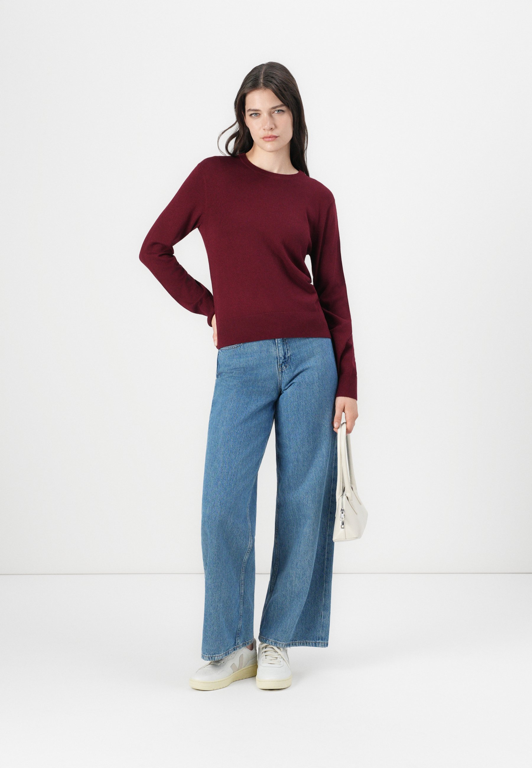 JJXX JXLAYLA COMFY CREW NECK - Maglione - cabernet