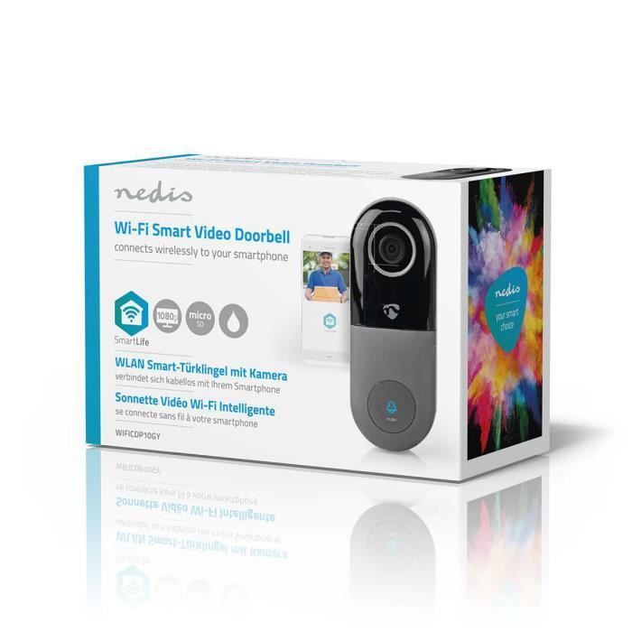 Visiophone Caméra Wi-Fi Transformateur Android & iOS Full HD 1080p Cloud / Micro SD IP54