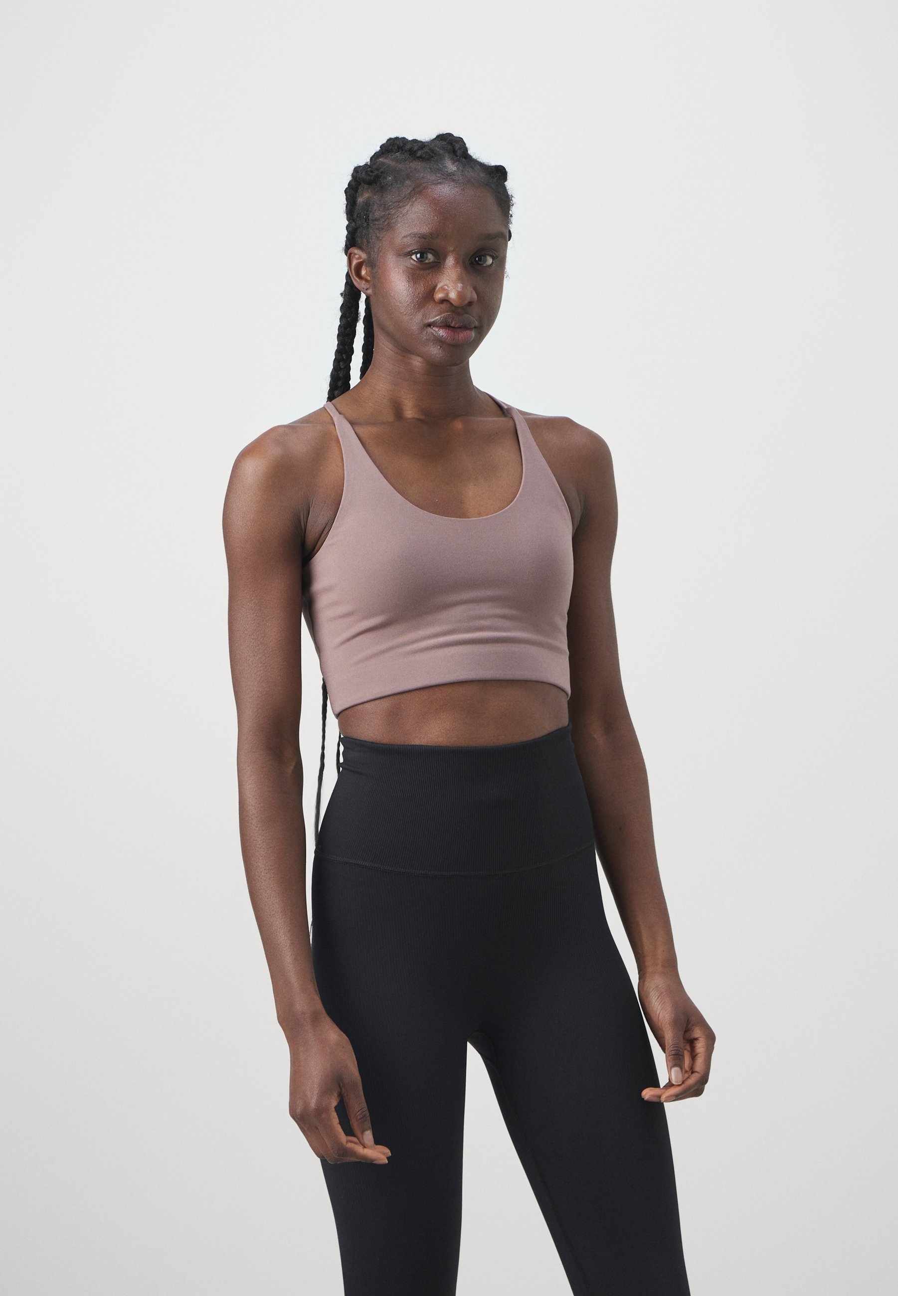 Soutien-gorge dos nu Girlfriend Collective FLOAT CLEO - Soutien-gorge de sport à maintien léger - Gris brume