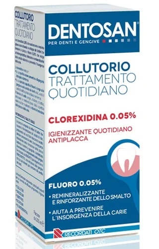 DENTOSAN Enxaguante bucal Dentosan para uso diário 200 ml Clorexidina 0,05%