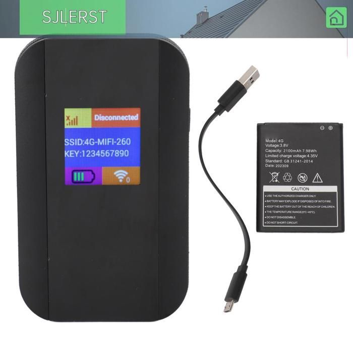 Routeur sans fil 4G LTE, point d'accès WiFi Portable 500Mbps, prend en charge 10 utilisateurs avec emplacement pour carte SIM,