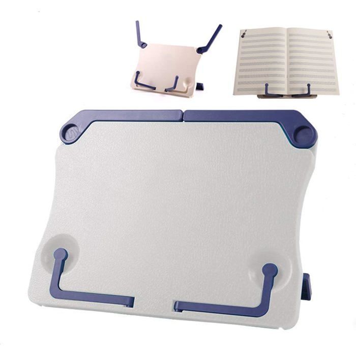 Atril de mesa plegable para partituras, soporte para partituras de ABS, atril de orquesta plegable para libros de música