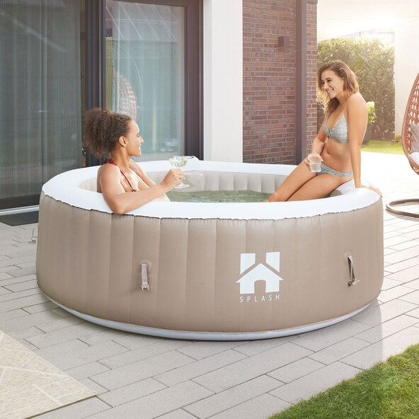 Piscina inflável Whirlpool Splash, bege