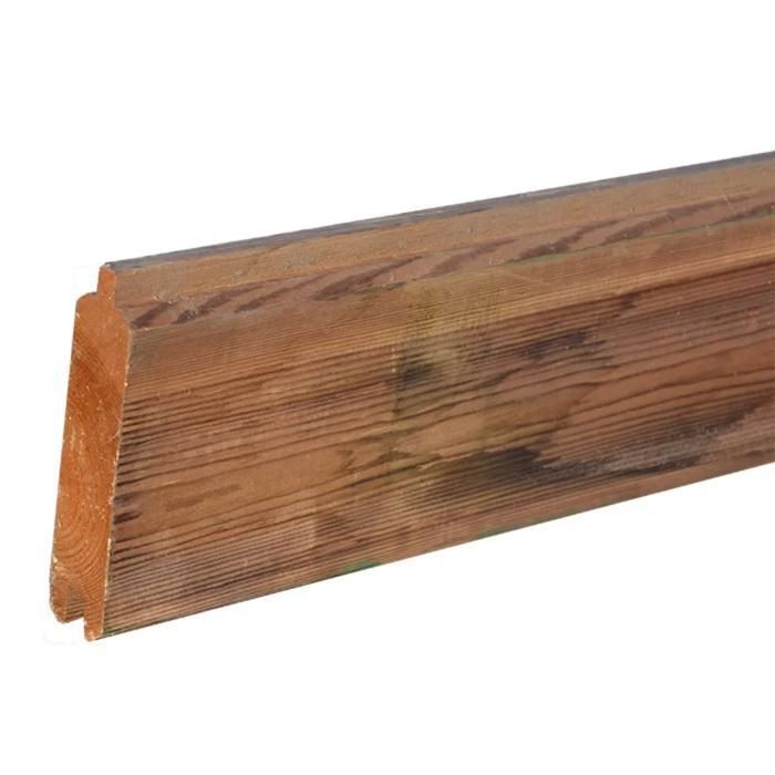 Wooden fence kit, 6.00 linear meters, 1.89 m high, interlocking slats, class 4