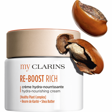 Clarins Re-Boost Rich Hydra-Nourishing Cream nomierinošs sejas krēms jutīgai ādai 50 ml