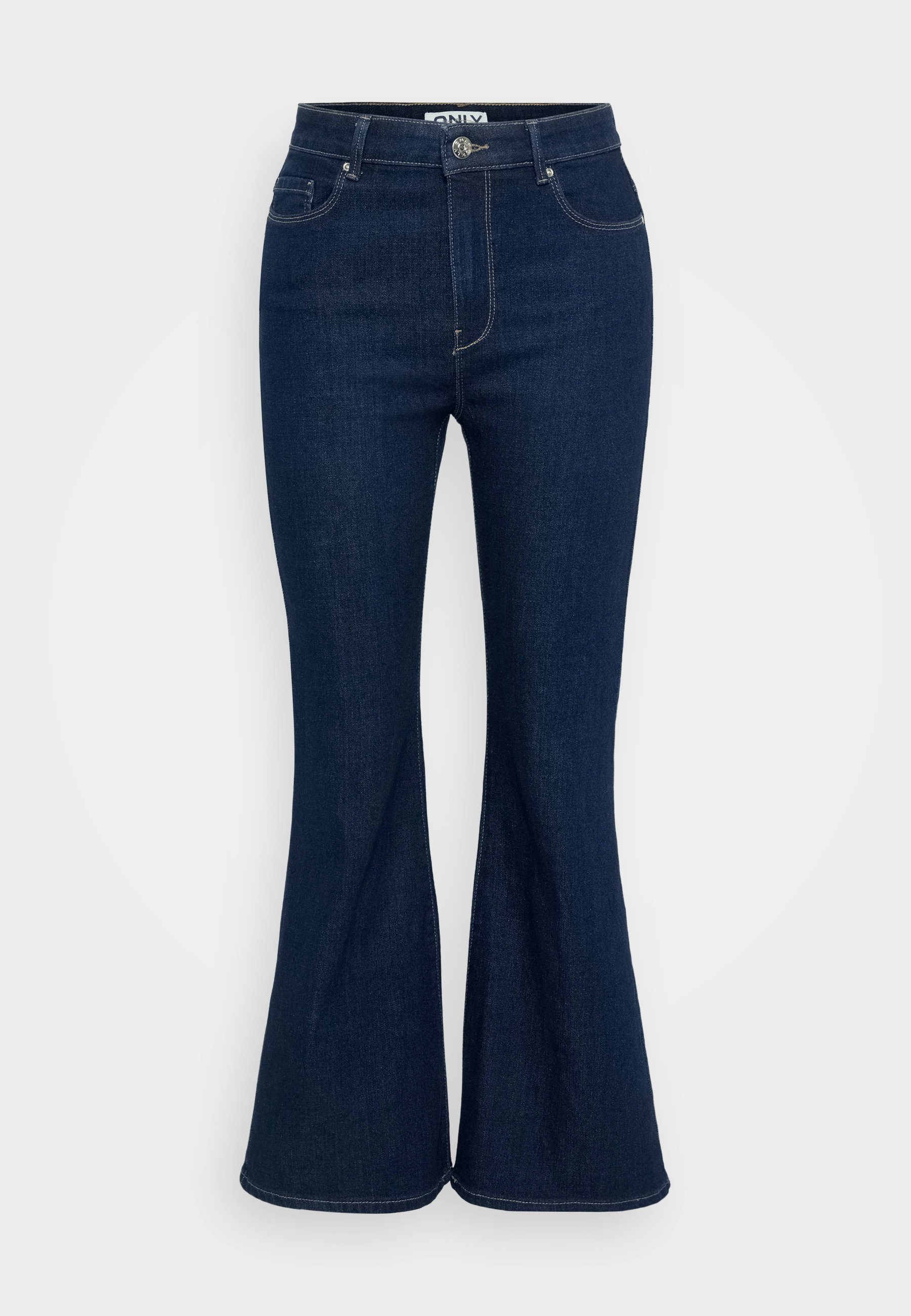 ONLY Petite ONLHENNI LIFE - Flared Jeans - donkerblauwe denim