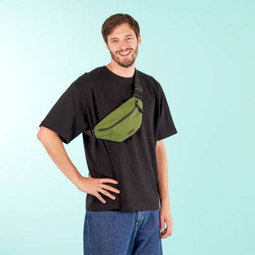 Cabaia Sac banane Small Séoul kaki