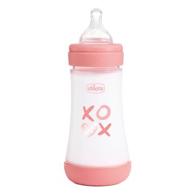 Chicco Perfect 5 babyfles met gemiddelde doorstroom, 240 ml