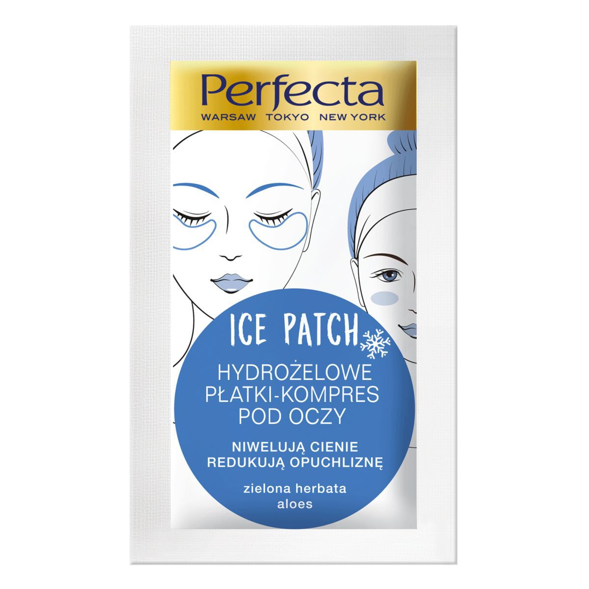 Perfecta hydrogel ögonplåster med grönt te och aloe vera 2 st