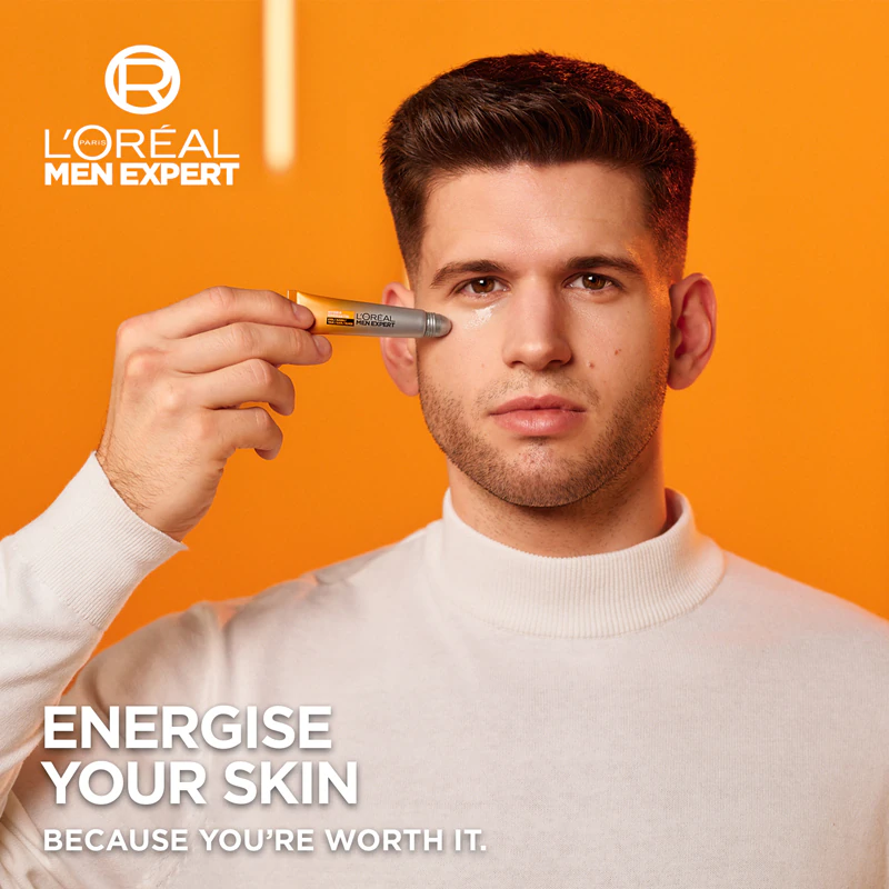 L'Oréal Paris Men Expert Hydra: Cuidado energético que elimina o inchaço e as olheiras.