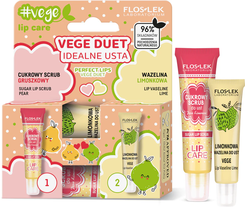 FlosLek Laboratorium Vege Lip Care Perfect Lips - Kit para presente de lábios