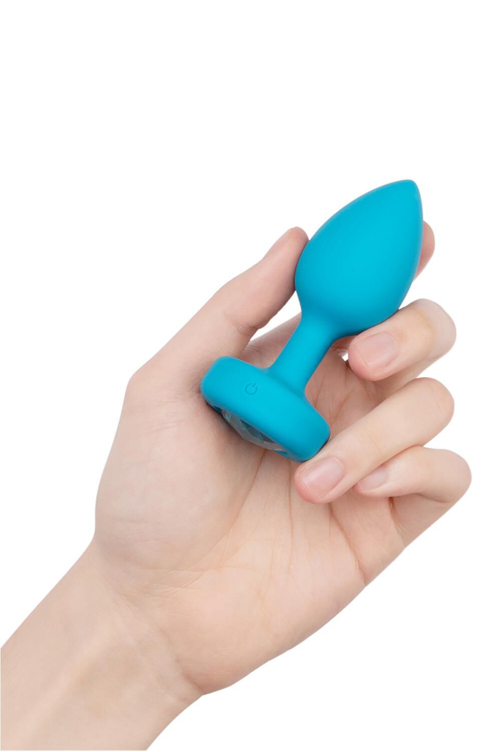 Vibračný kolík B-Vibe, veľkosť S/M, modrý