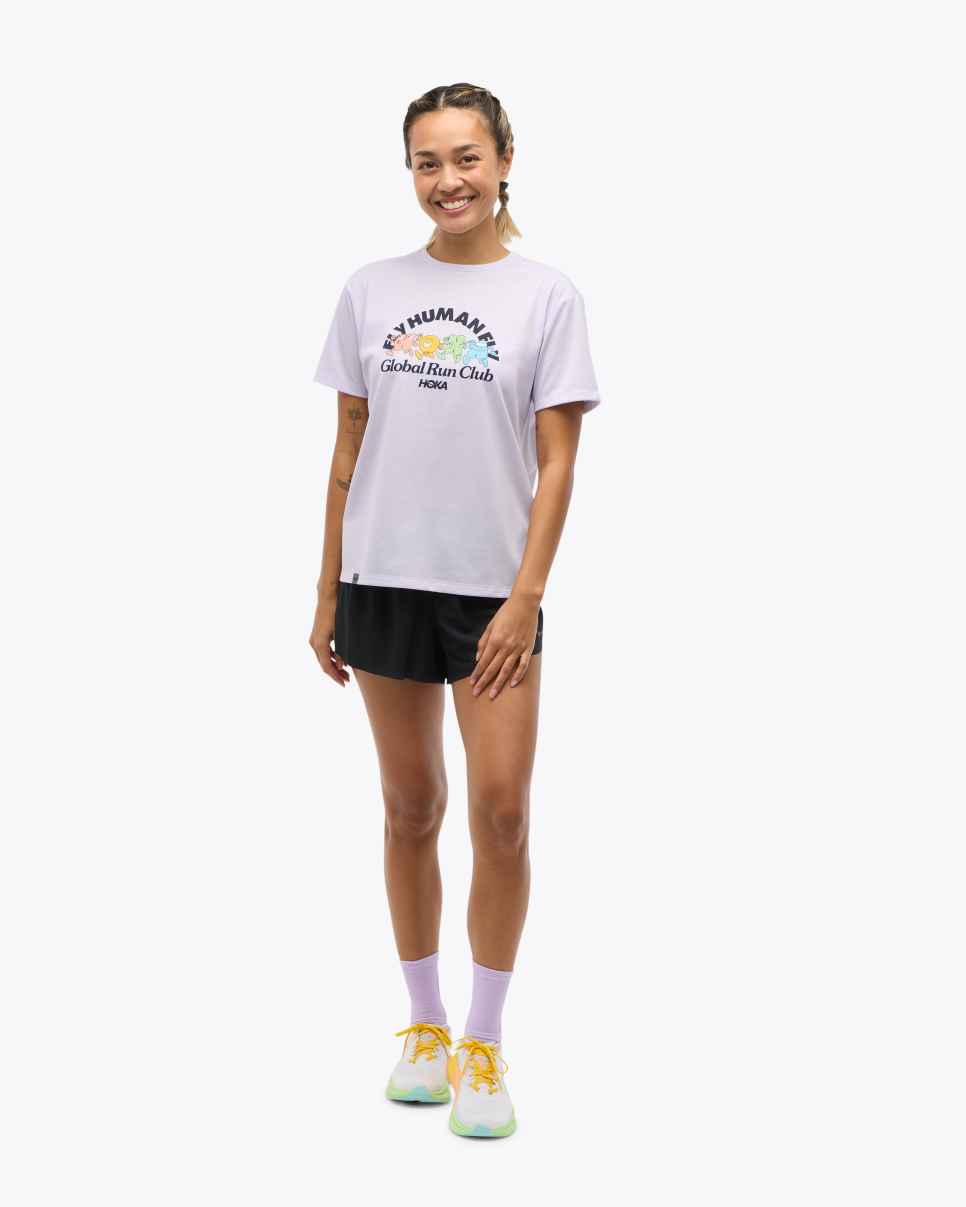 HOKA GlideTech T-shirt met korte mouwen Wereld Hardloopdag