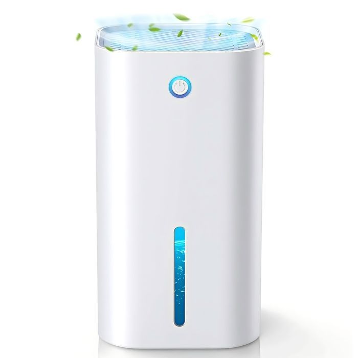 Deshumidificador de aire de 850 ml, deshumidificador eléctrico silencioso, apagado automático para baño y dormitorio.