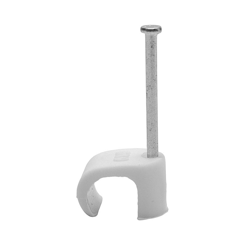 Egant Kabelklämmor 25-pack 5-7 mm runda vita, Egant