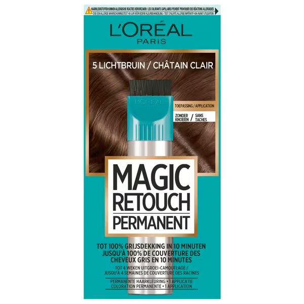 L'Oréal Paris Magic Retouch 5 Svetlohnedá permanentná farba na vlasy<br>5