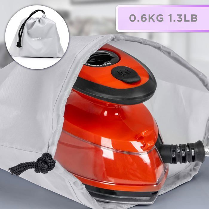 Duronic SI3 RD Fer à repasser à vapeur de voyage 400W Léger et compact 495g Idéal pour les déplacements Convient pour crafts et