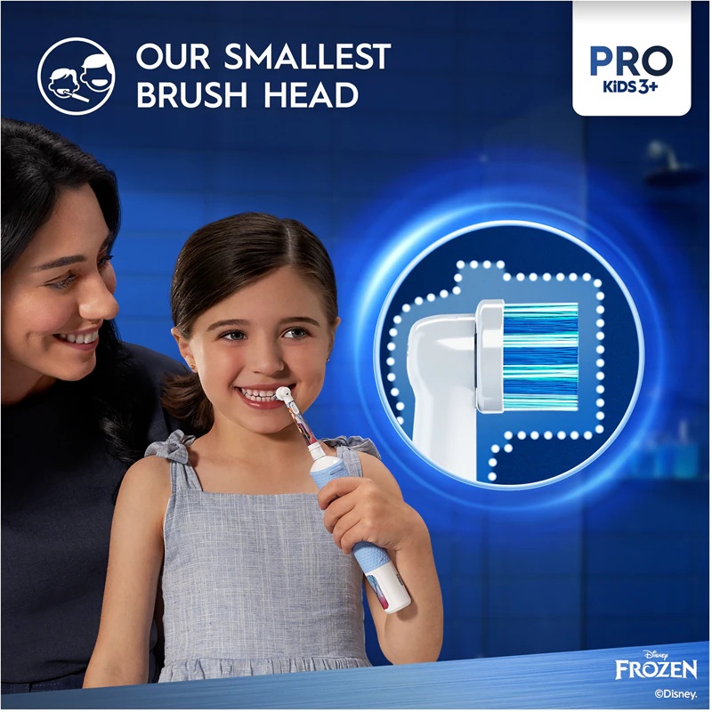 Oral-B PRO Kids 3+ elektriskā zobu birste ar maciņu (Frozen)