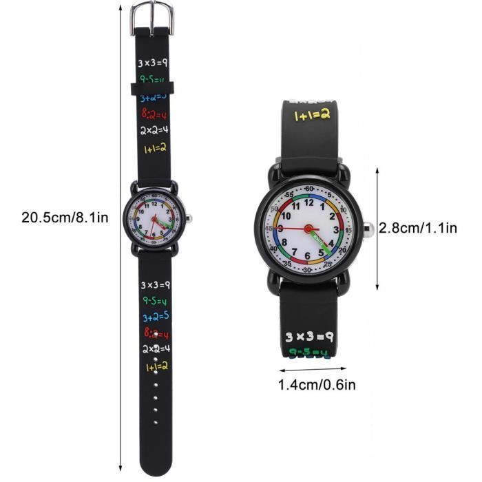Children's Watch - JN - 3D Waterproof Watch - PVC Strap - Round Dial - Trendy Style
