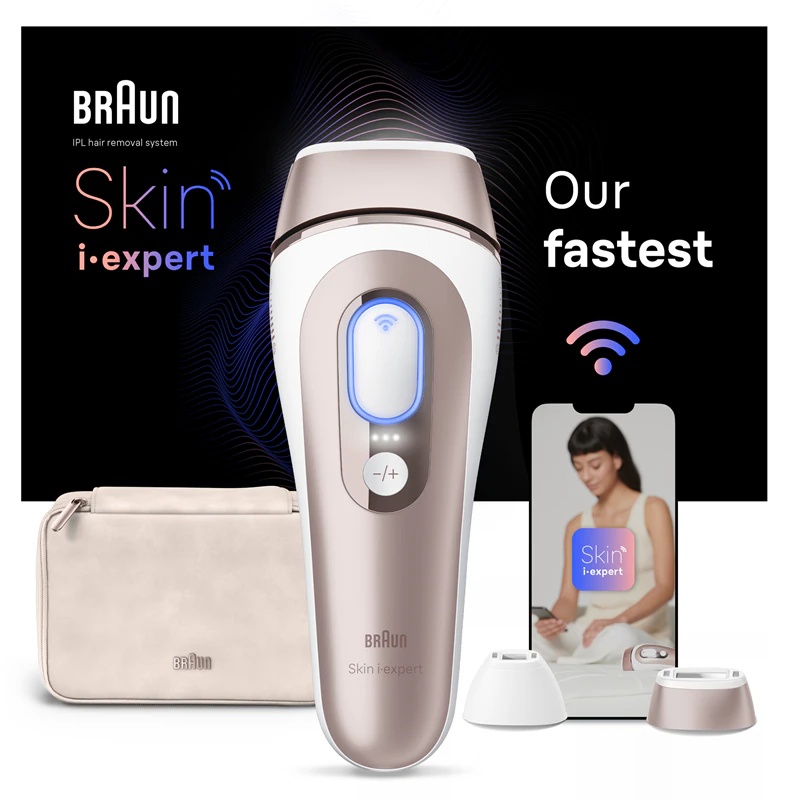 Braun Smart Skin Expert IPL7147 viedā IPL ierīce matiņu noņemšanai no ķermeņa, sejas, bikini zonas un padusēm