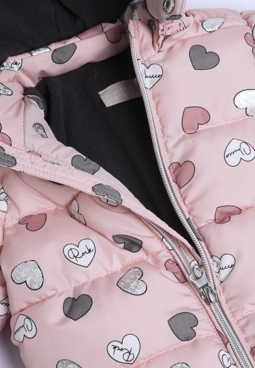 manteau à imprimé cœur