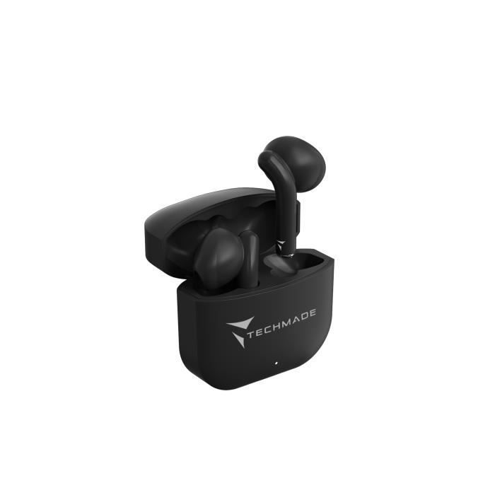 Oordopjes - TECHMADE - XM201 - Zwart - Volledig draadloos - In-ear