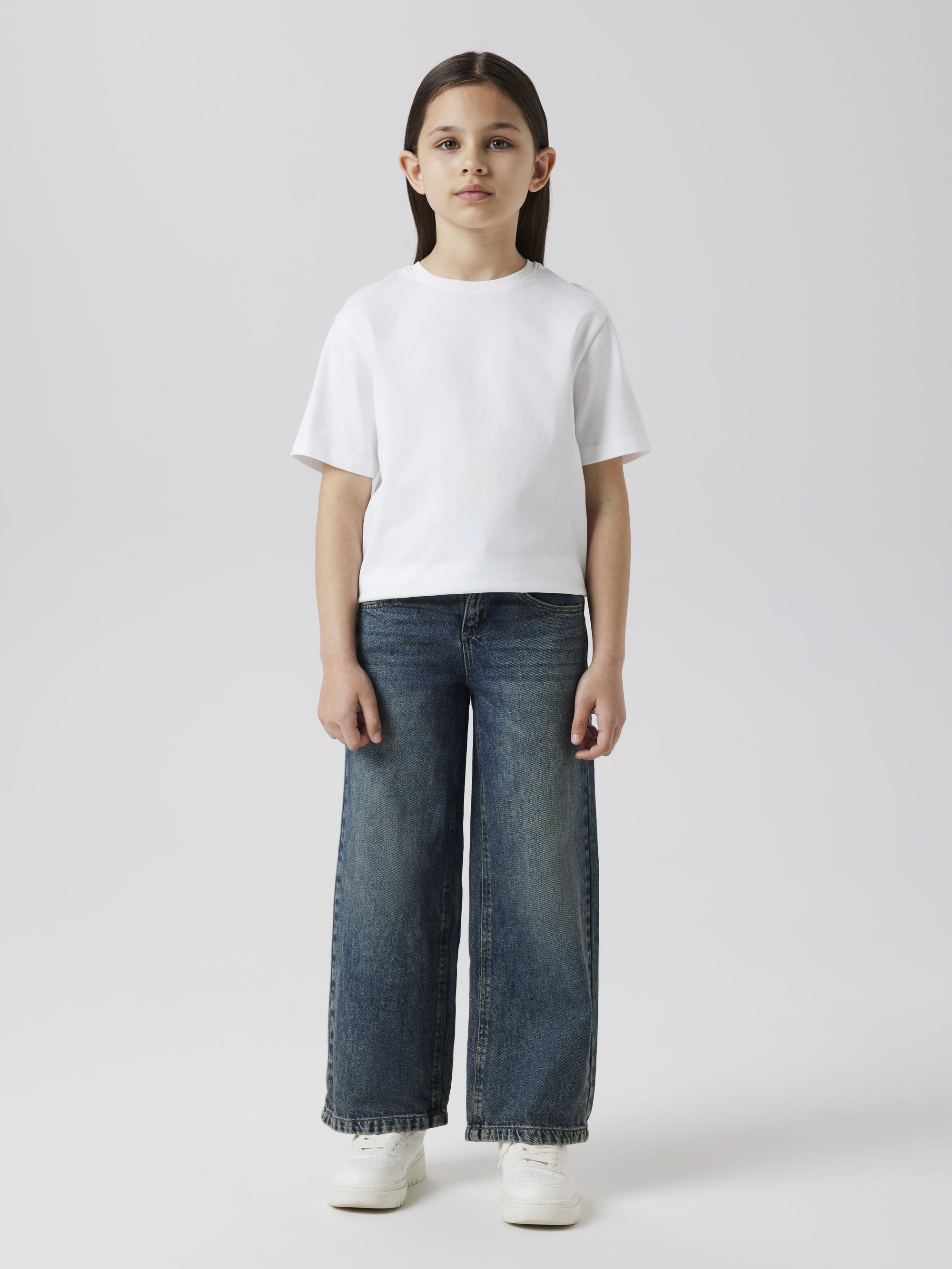 Noem het NKFROSE WIDE - Relaxed fit jeans - vintage donkerblauwe denim