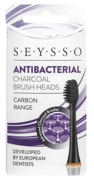Seysso Carbon Końcówki do Szczoteczki Sonicznej Antibacterial