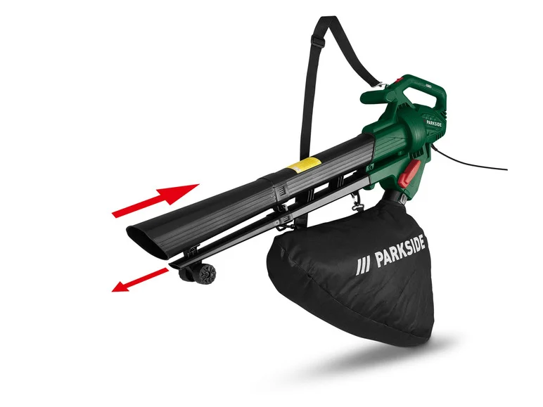 PARKSIDE® 3-i-1 elektrisk løvblåser/støvsuger PLS 2600 B2, 2600 W, 3-i-1