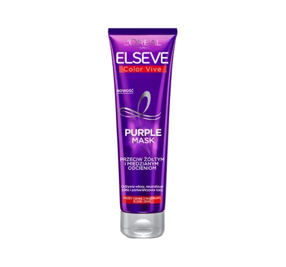 L'Oréal Paris Elseve Color Vive maska do włosów przeciw żółtym i miedzianym odcieniom 150 ml