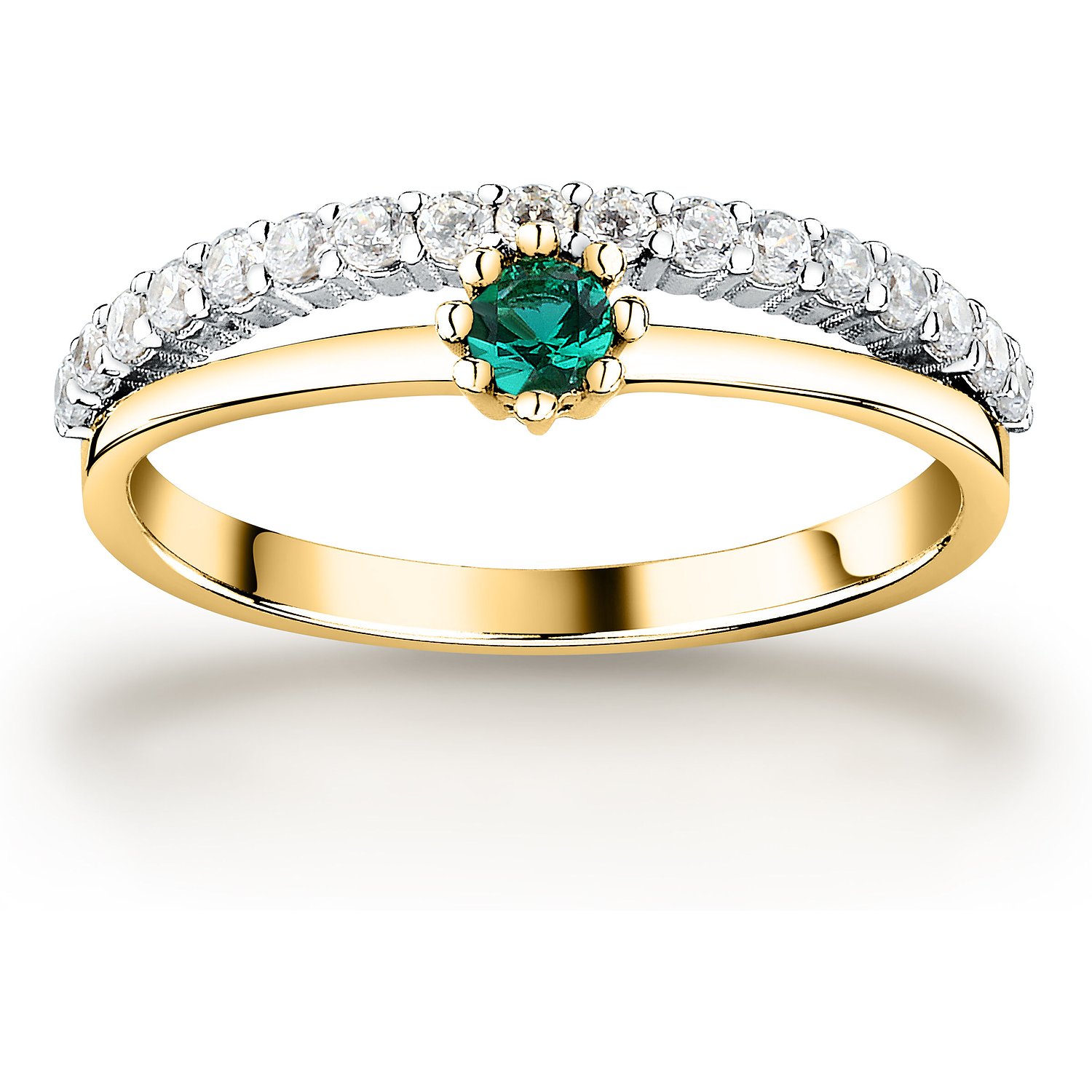 Live Diamond Bagues or jaune