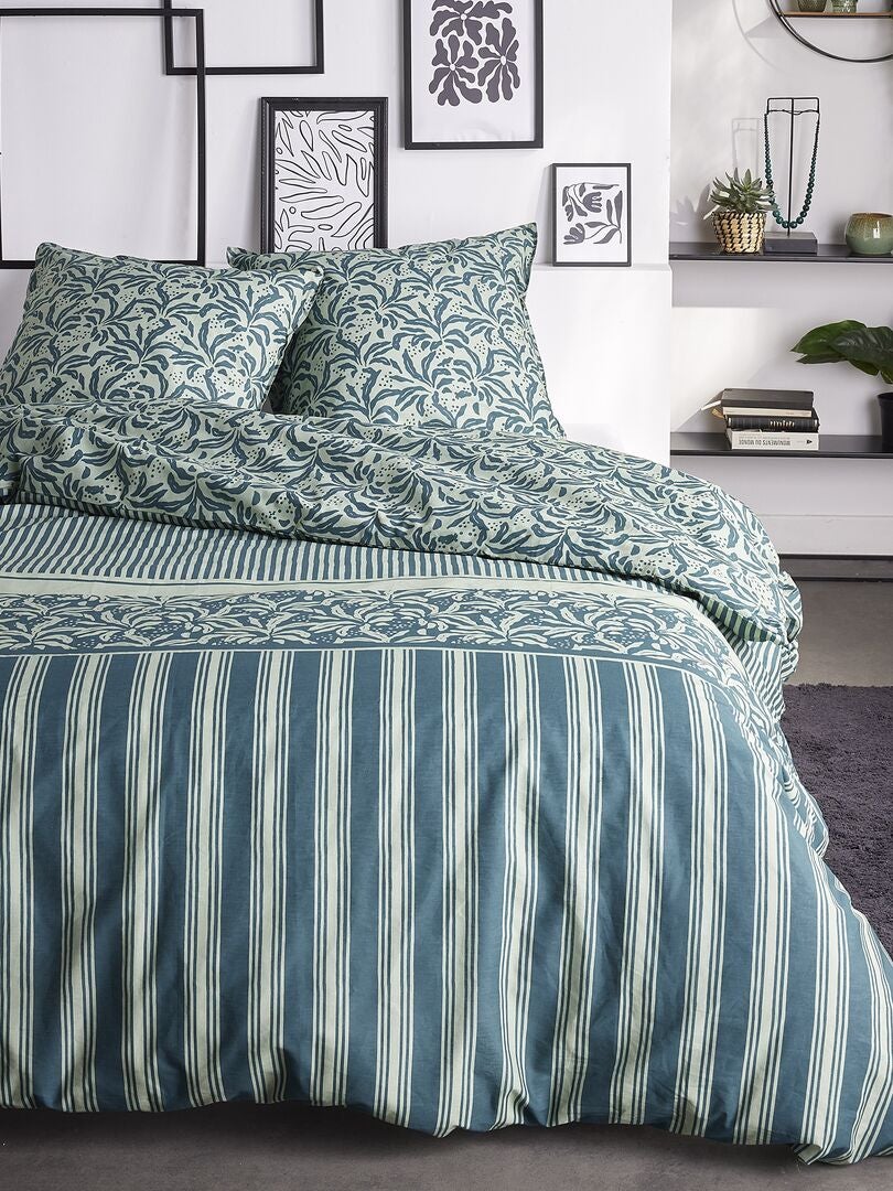 Juego de cama completo - doble - AZUL