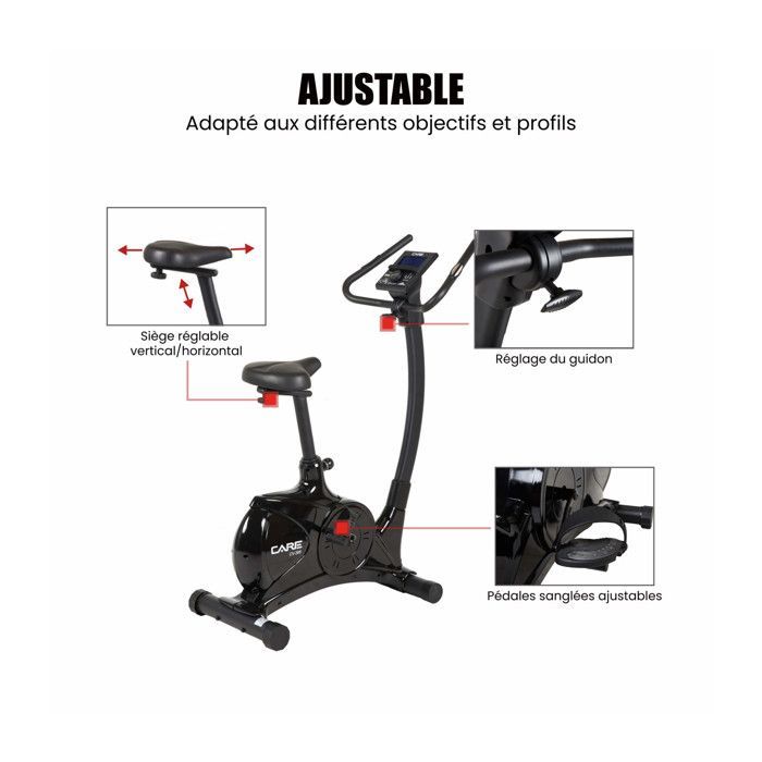 Vélo d'appartement - CARE - CV-395 Ergomètre et connecté
