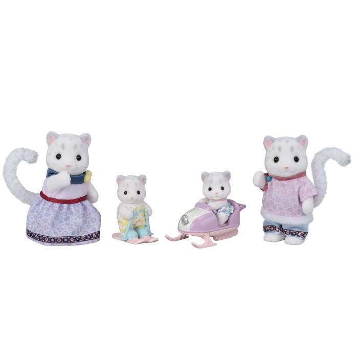 Miniatuurfiguurtjes - SYLVANIAN FAMILIES - De Sneeuwluipaardfamilie - Geschikt voor kinderen vanaf 3 jaar