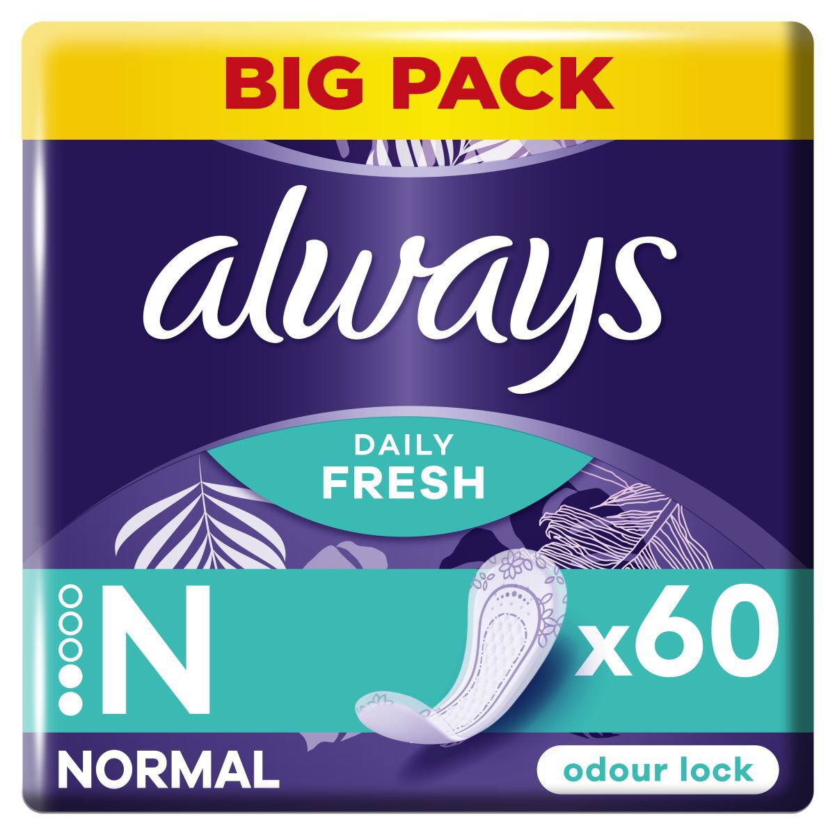 Always tisztasági betétek 60 db Dailies