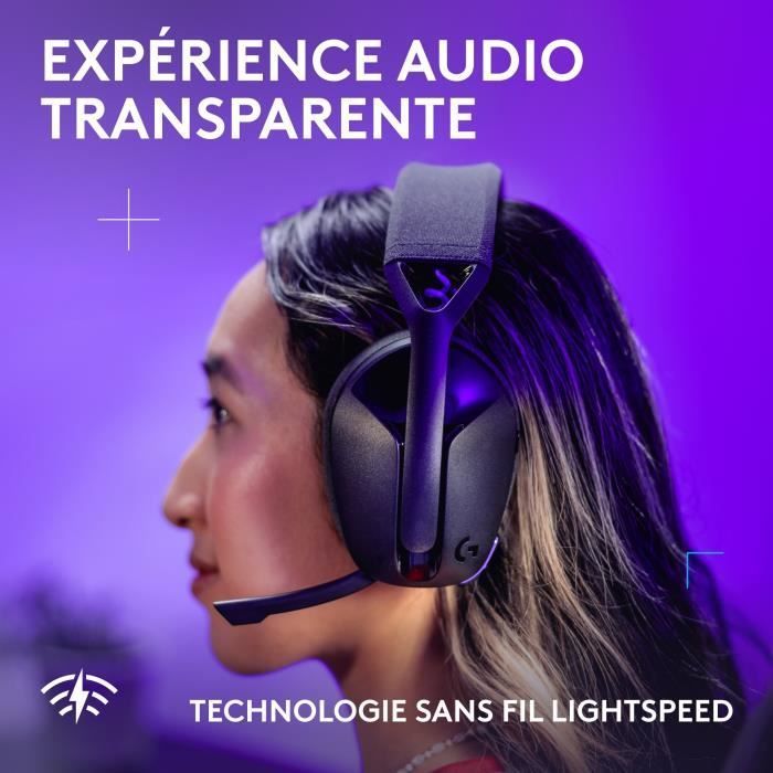 Cuffie da gaming wireless Logitech G-G321 Lightspeed - Nere