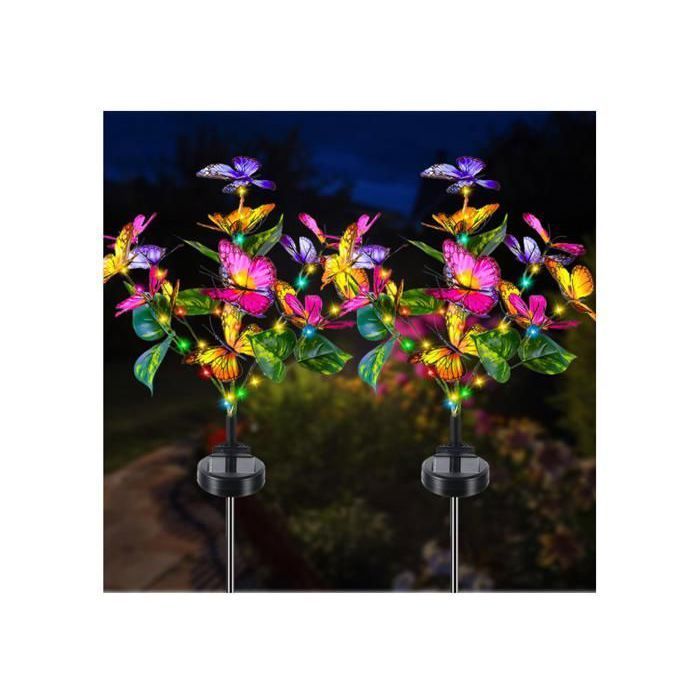 Lámpara solar XVX - 2 unidades - Resistente al agua - 2 modos - Multicolor