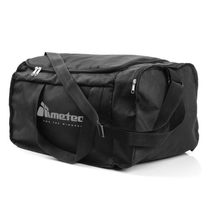 meteor WIDAR 40L Fitness Sports Bag – Black – for Women, Men, and Girls – Modern Fitness Duffel Bag/Travel Bag