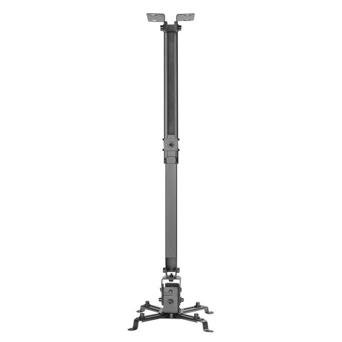 Toboli Support universel pour vidéo-projecteur 20kg Fixation au Plafond, au Mur 43-65cm Bras pivotant Fixation Écran videoprojecteur