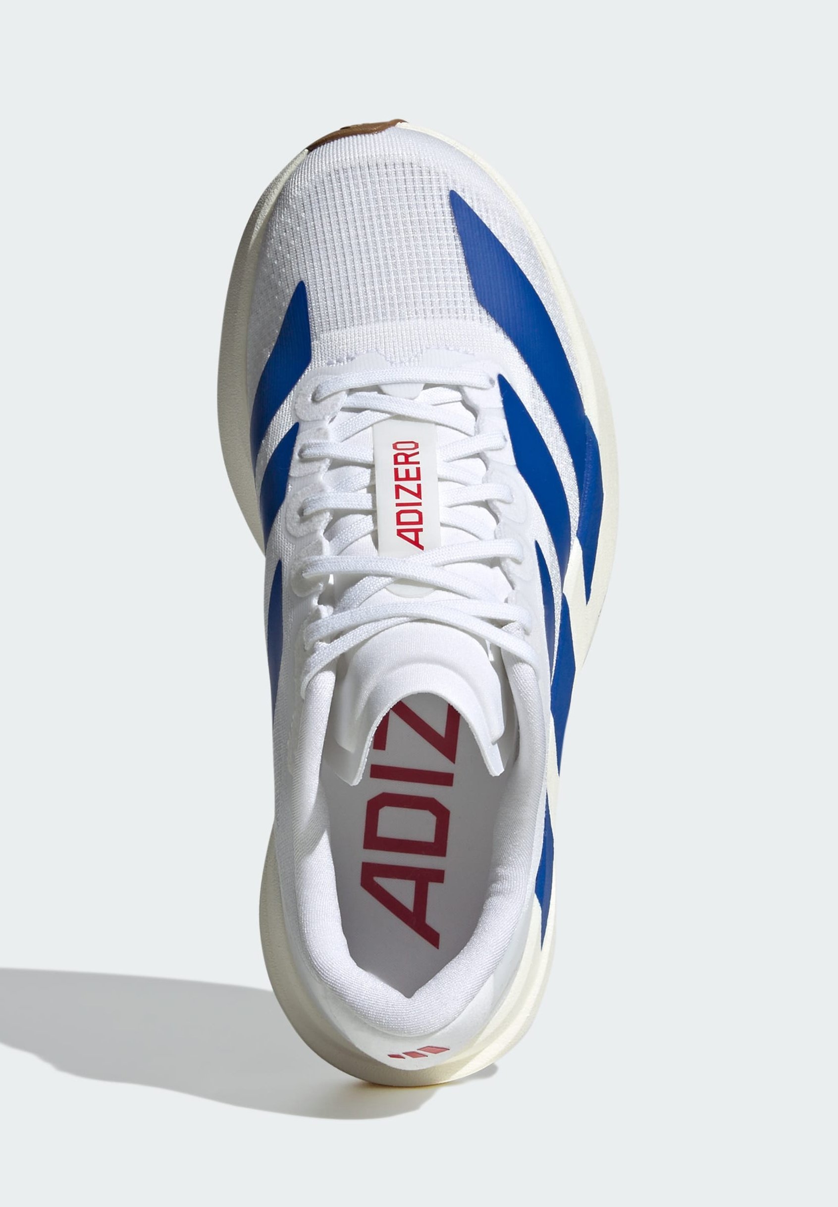 adidas Performance EVO SL ADIZERO UNISEXE - Chaussures de running sur route - blanc/bleu roi/rubis pur