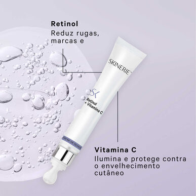 Soin contour des yeux Skinerie au rétinol et à la vitamine C, 15 ml