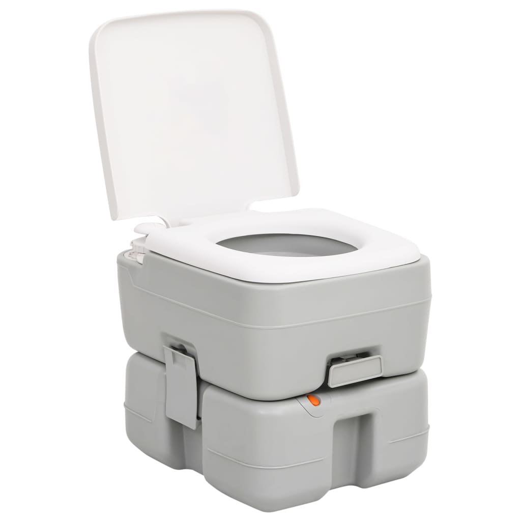 Vidaxl fehér kemping WC és víztartály