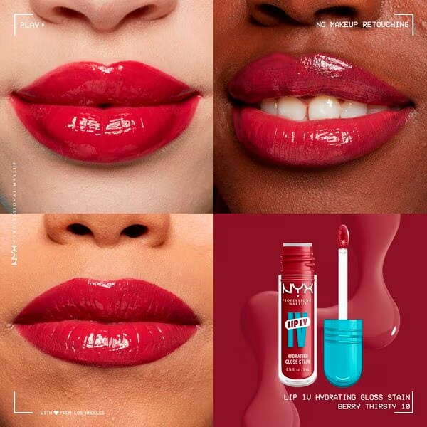 NYX Professional Makeup Lip IV 10 Berry Thirsty хидратантни сјај за усне